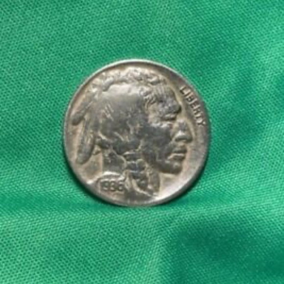 1936 D Indian Head Buffalo RF Nickel 5 Cent Piece VF Very Fine 5c US Coin - Picture 3 of 5